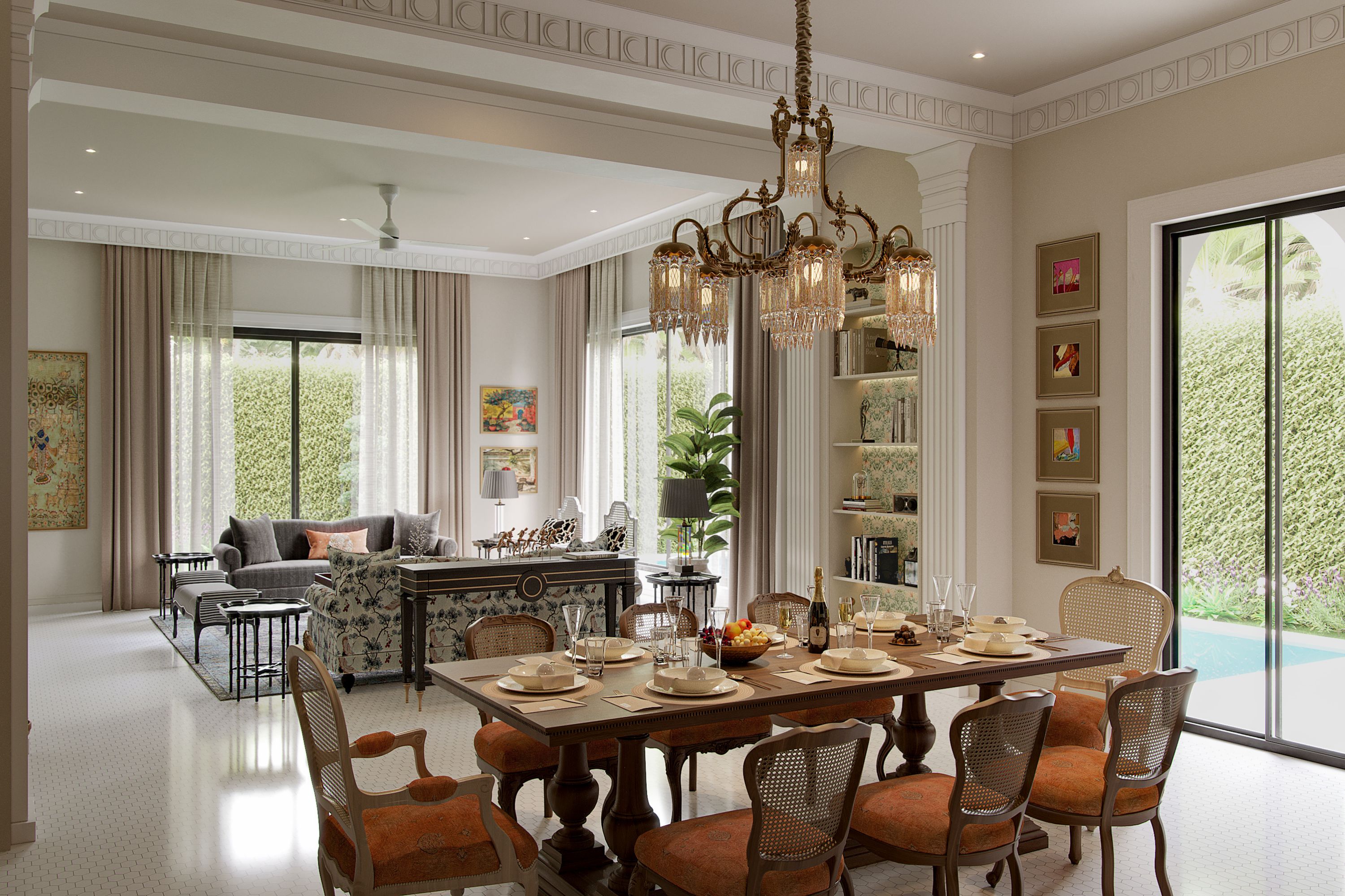 The Belvedere opulent maximalist interior angle 2