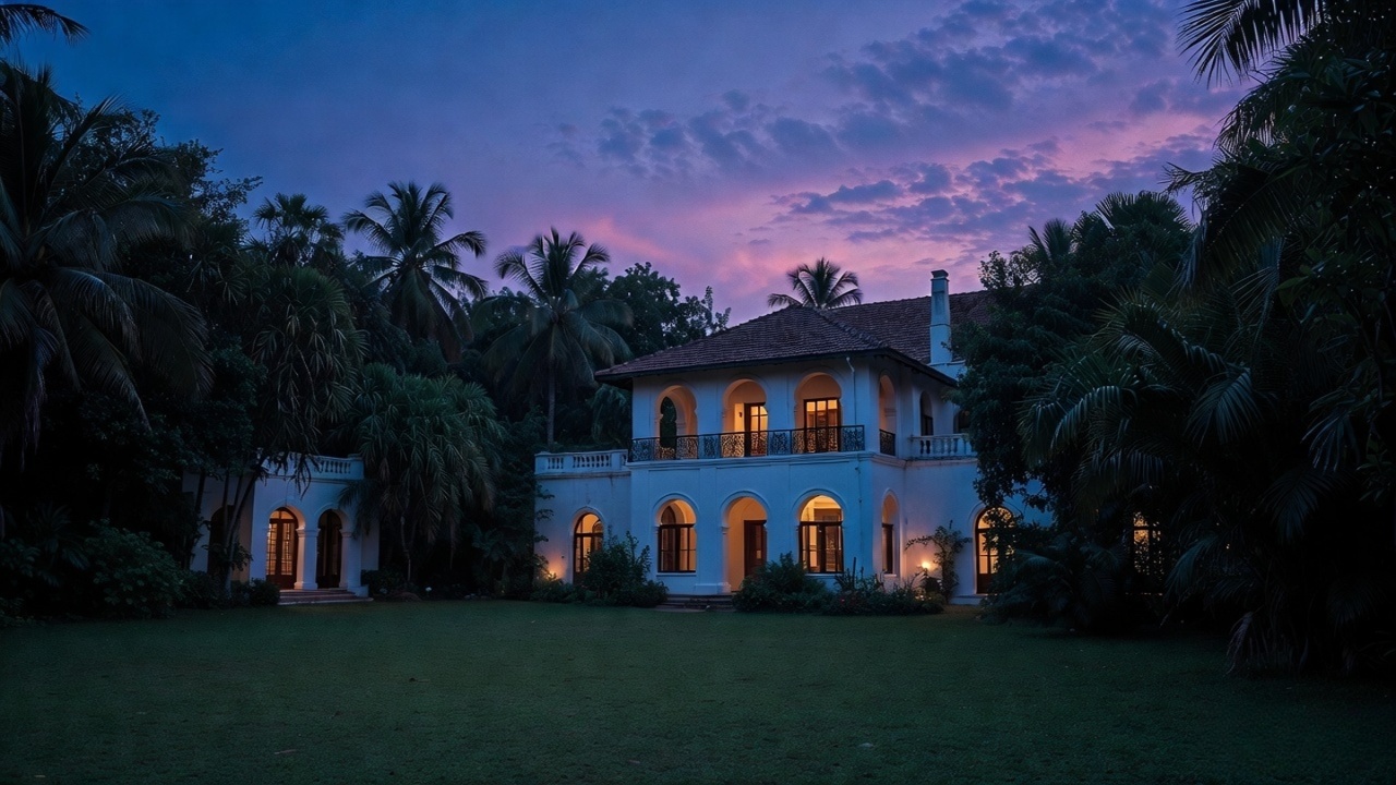 indo portuguese manor estate home in north goa